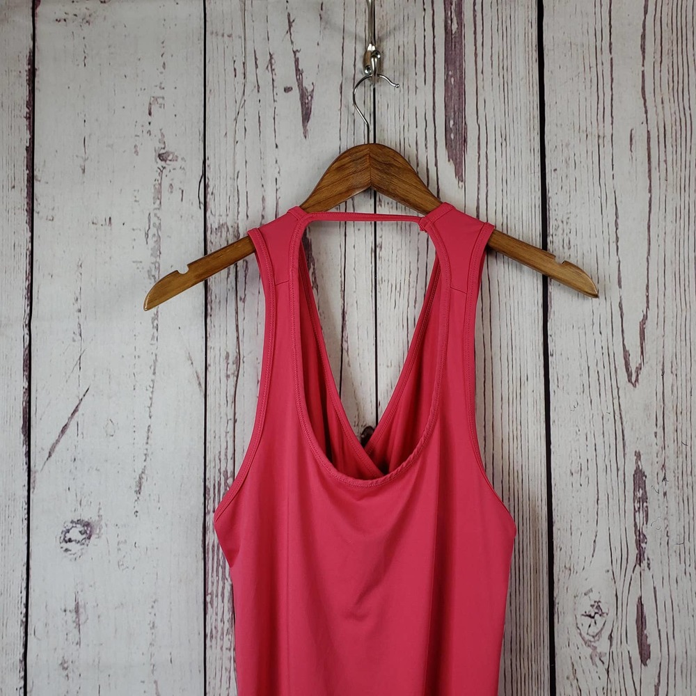 Layers Tank Top Womens Size Small Quick Dry Open Back Pink